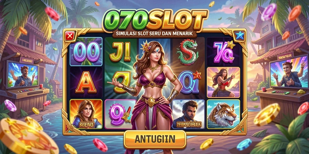 Tampilan gameplay menarik dari 070SLOT dengan beragam tema slot.