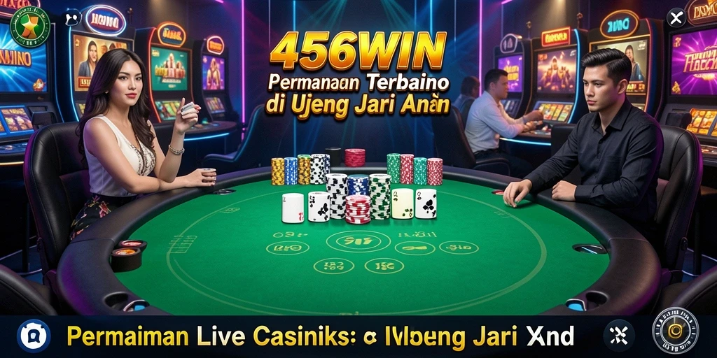 Tampilan seru gameplay Live Casino di 456WIN dengan dealer langsung.