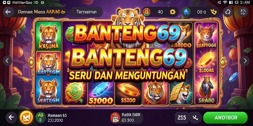 Tampilan menarik dari gameplay Slot BANTENG69.