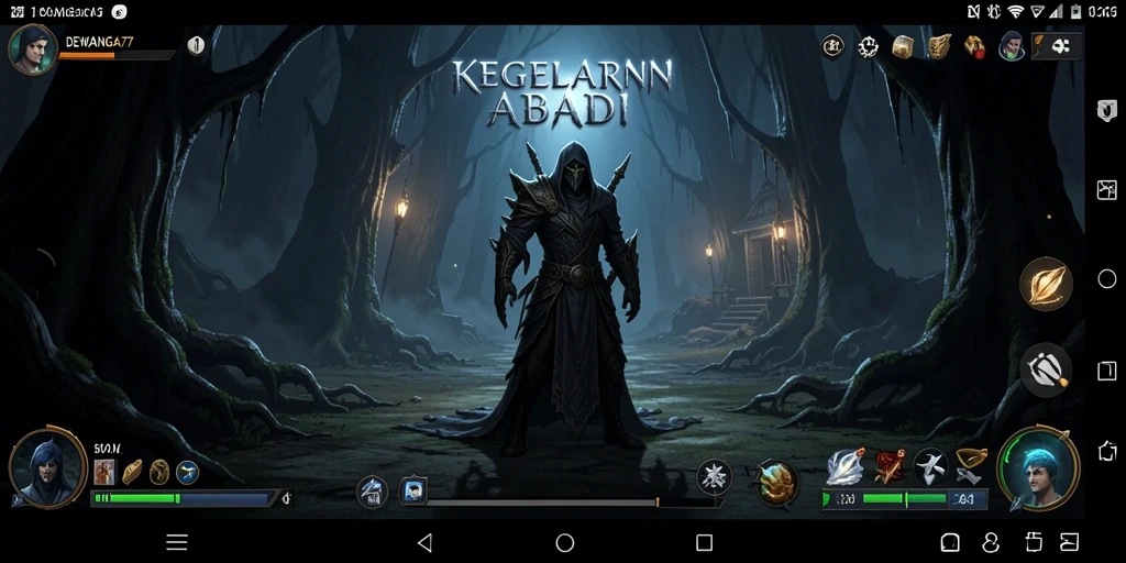 Screenshot menampilkan suasana mencekam di dalam game Horror.