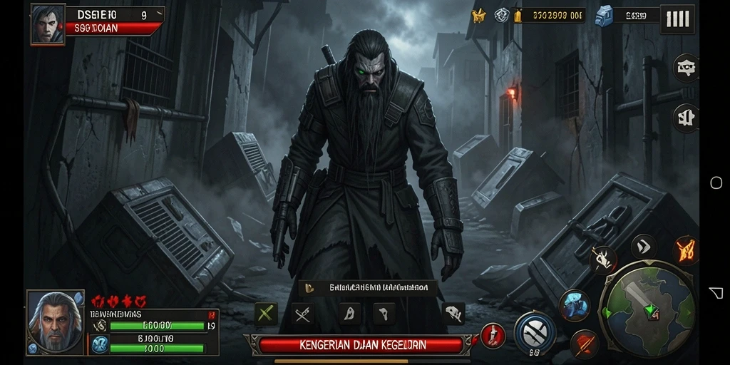 Gameplay DS99 dengan nuansa horor yang mencekam.