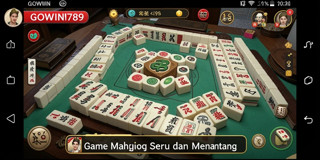 Tampilan permainan Mahjong yang menarik di GOWIN789.