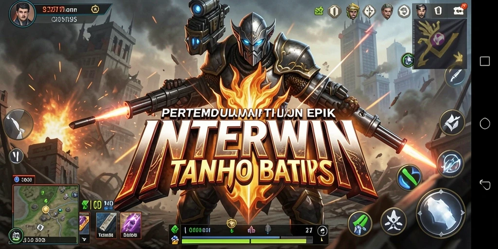 Tangkapan layar gameplay INTERWIN yang memperlihatkan aksi pertarungan mendebarkan.
