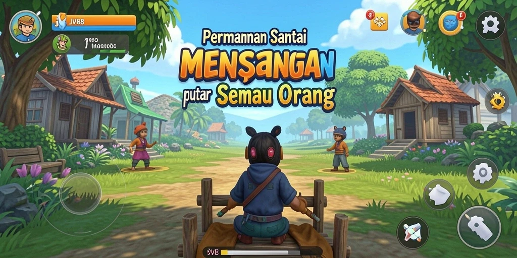 Tampilan gameplay JV88 yang menyenangkan dan adiktif.
