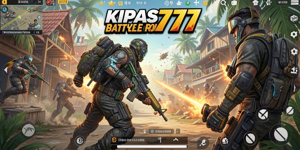 Gameplay mendebarkan di KIPAS777 dengan aksi Battle Royale.