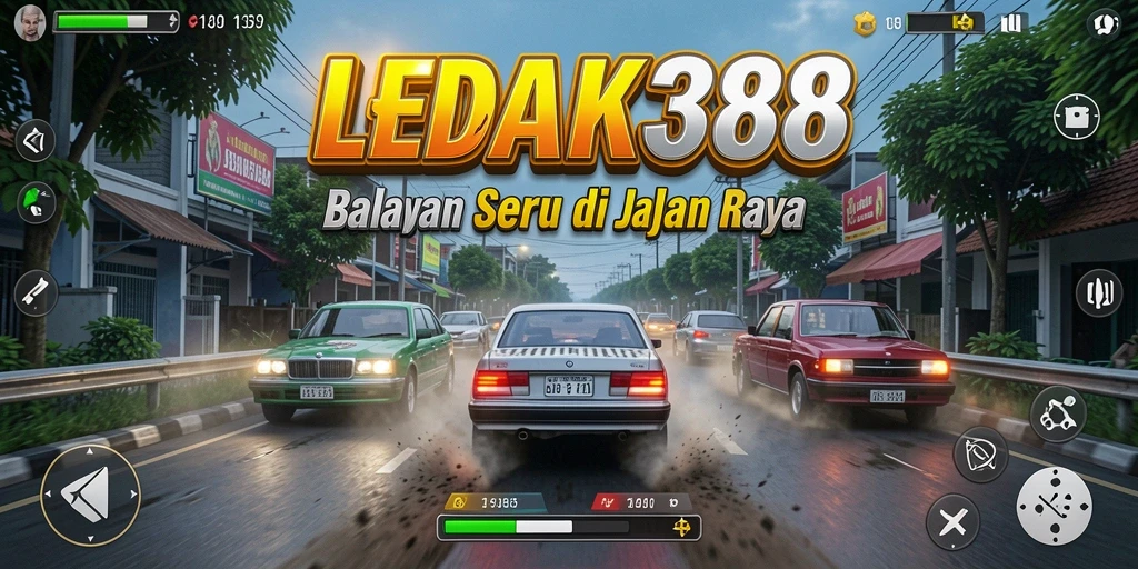 Gameplay balap yang seru dengan grafik menawan di LEDAK388.