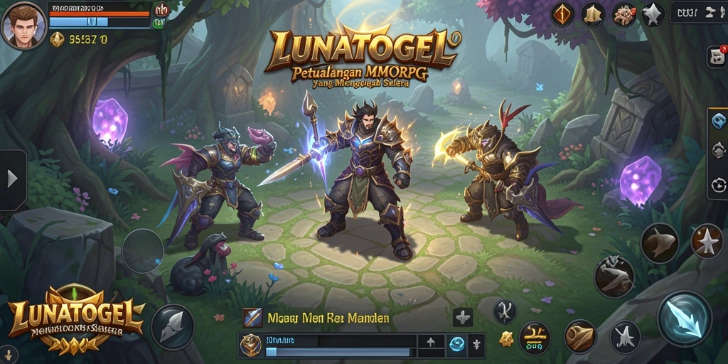 Screenshot gameplay LUNATOGEL yang menggambarkan petualangan seru.