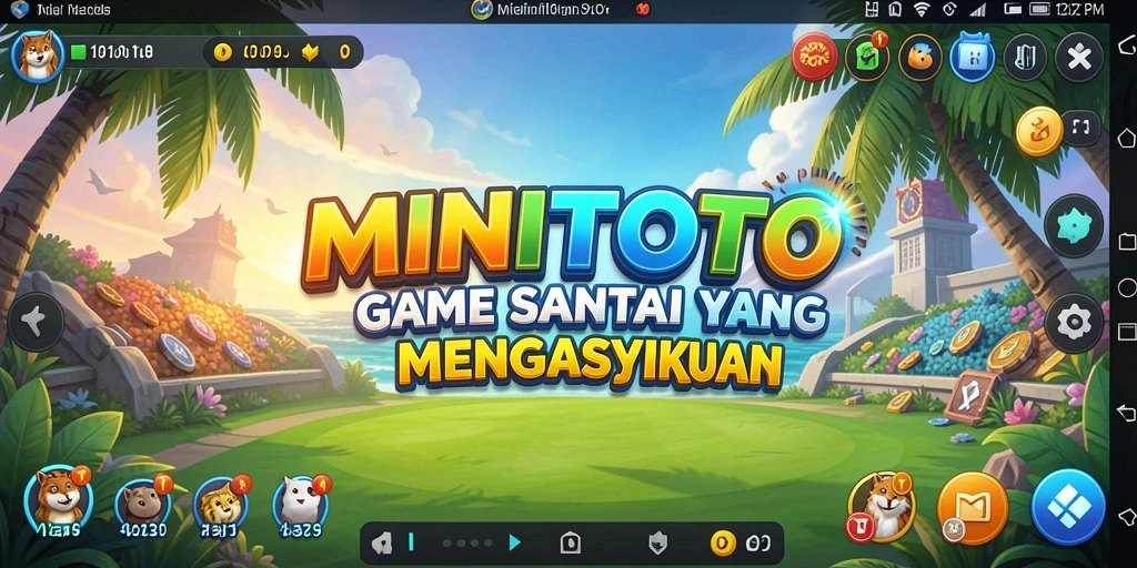 Tampilan gameplay MINITOTO yang ceria dan mengasyikkan.