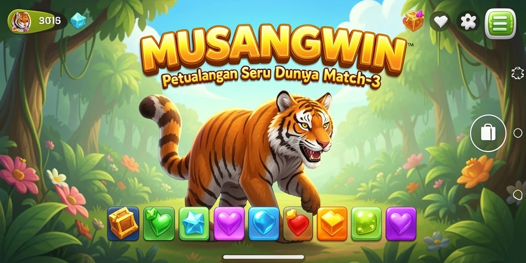 Tangkapan layar gameplay <strong>MUSANGWIN</strong> yang menarik dan penuh warna.