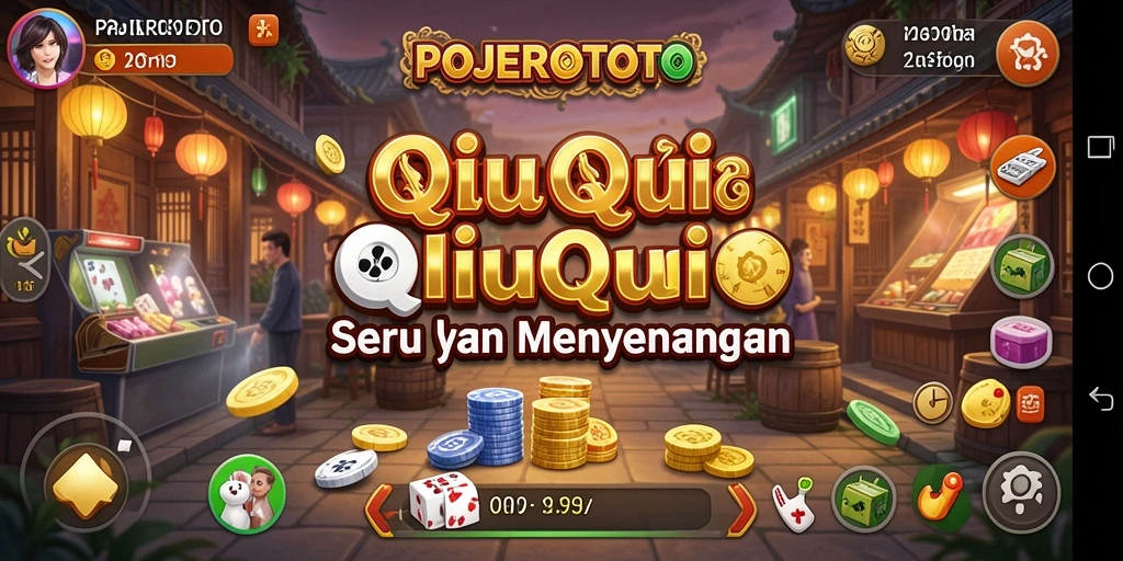 Tampilan gameplay QiuQiu yang seru dan mendebarkan.