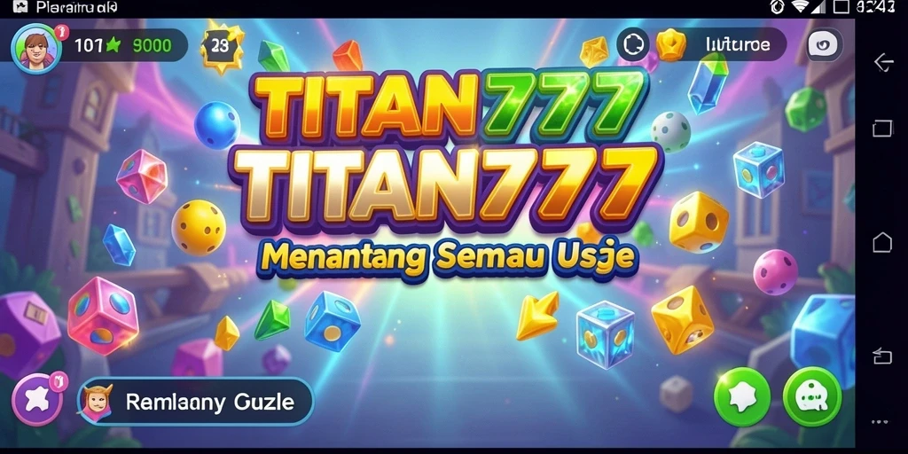 Tampilan gameplay <strong>TITAN777</strong> yang menarik dan penuh warna.
